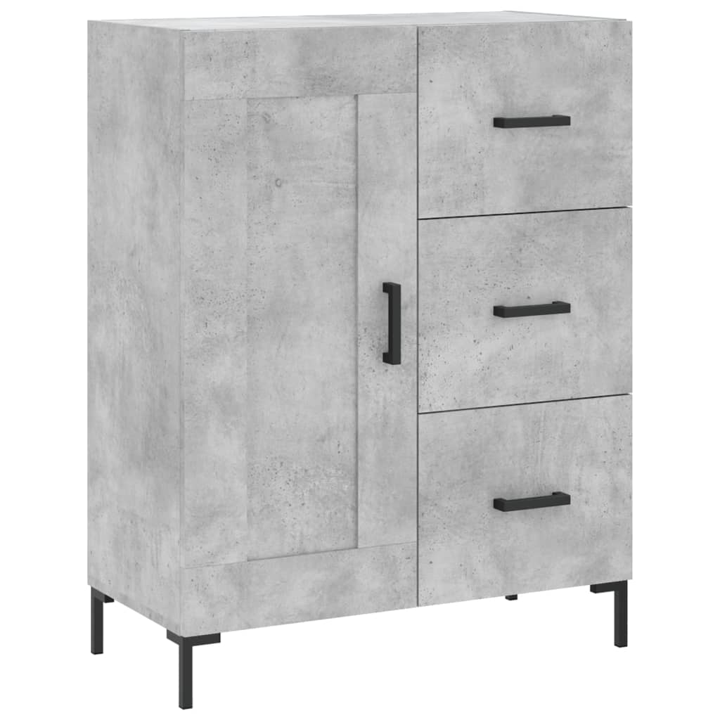 Alacena hormigón gris 69,5x34x180 cm de madera