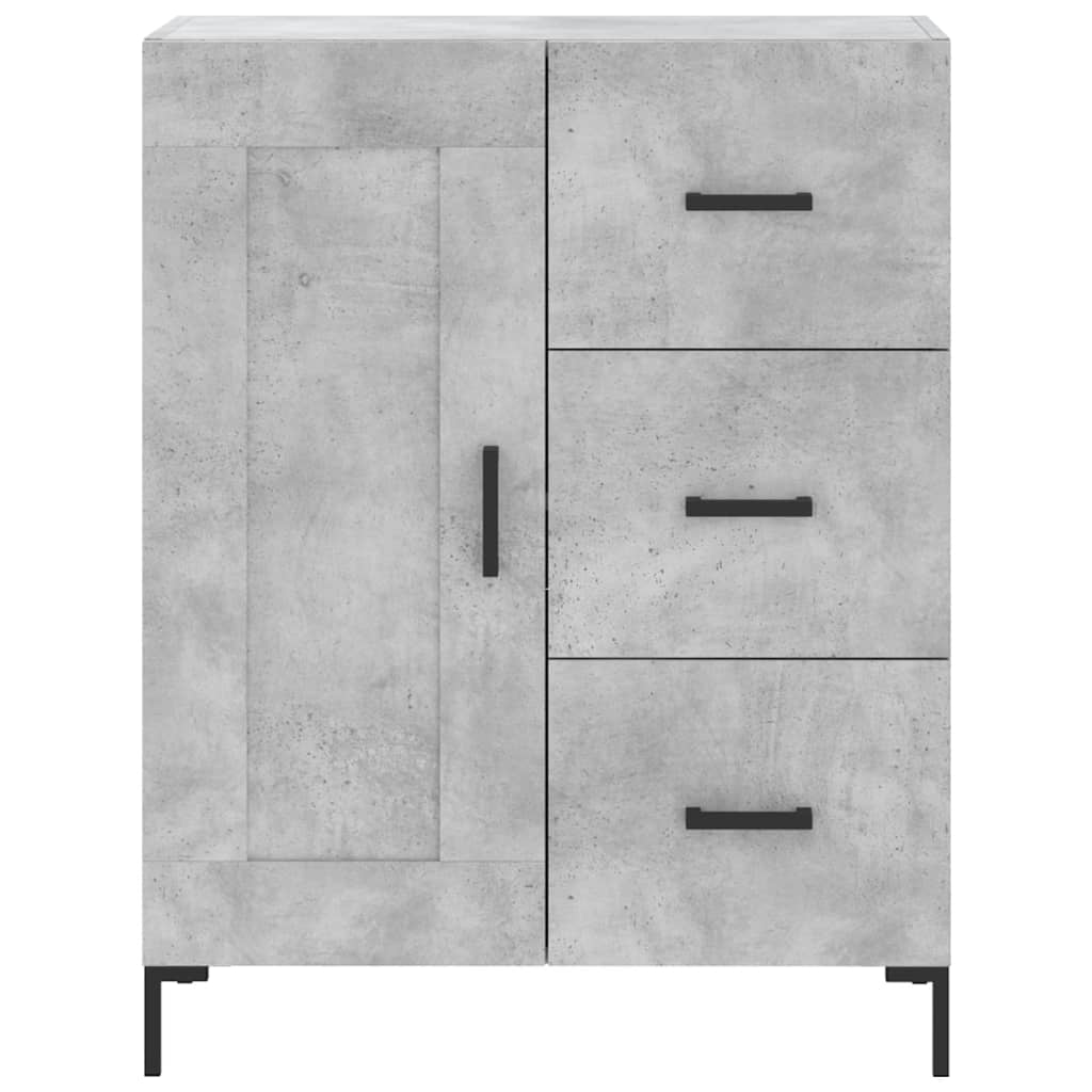 Alacena hormigón gris 69,5x34x180 cm de madera