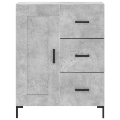 Alacena hormigón gris 69,5x34x180 cm de madera