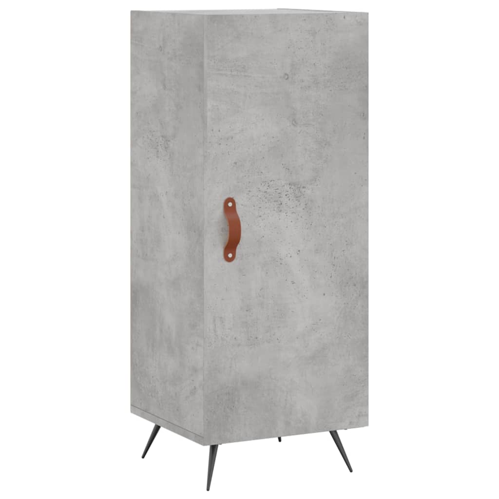 Buffet haut béton gris 34,5x34x180 cm en bois