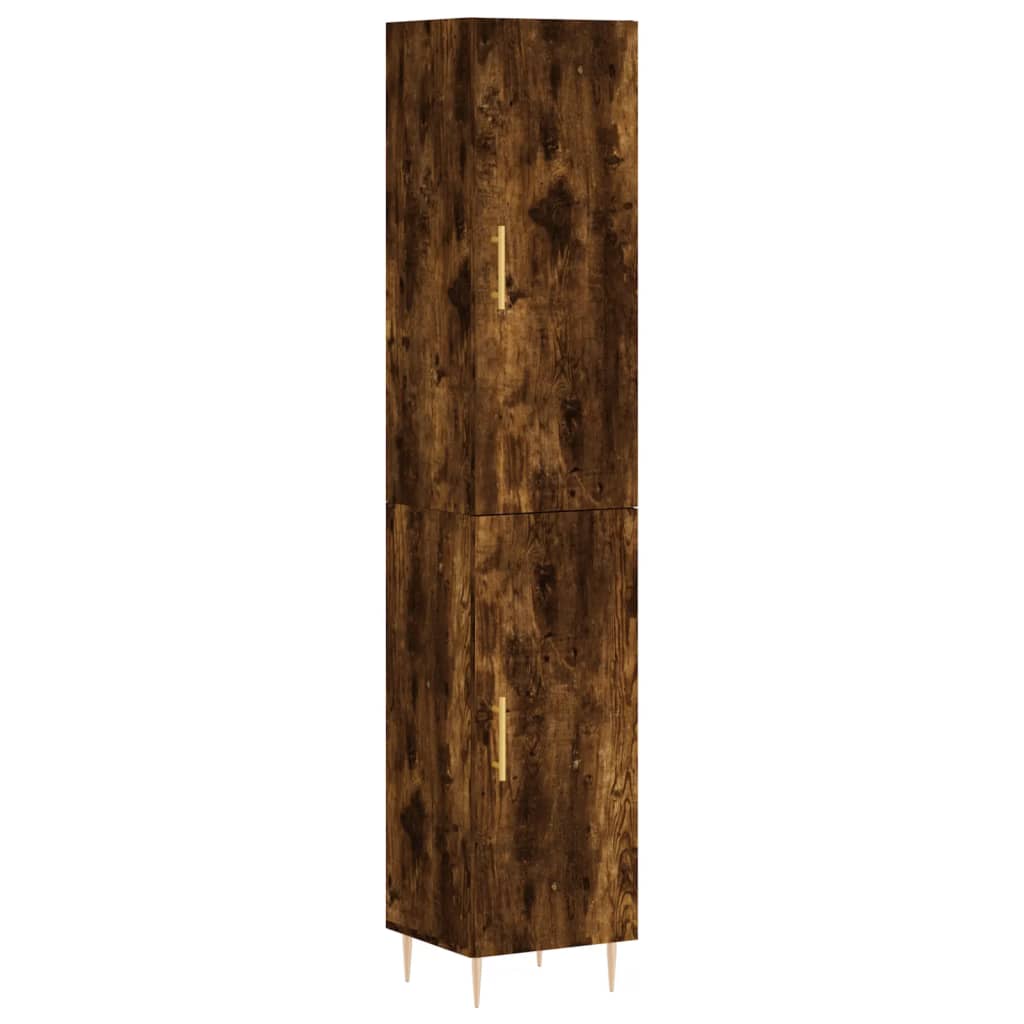 Alacena roble ahumado 34,5x34x180 cm material madera