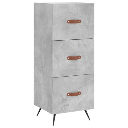 Buffet haut béton gris 34,5x34x180 cm en bois