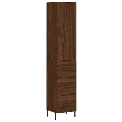 Alacena aspecto roble marrón 34,5x34x180 cm material madera