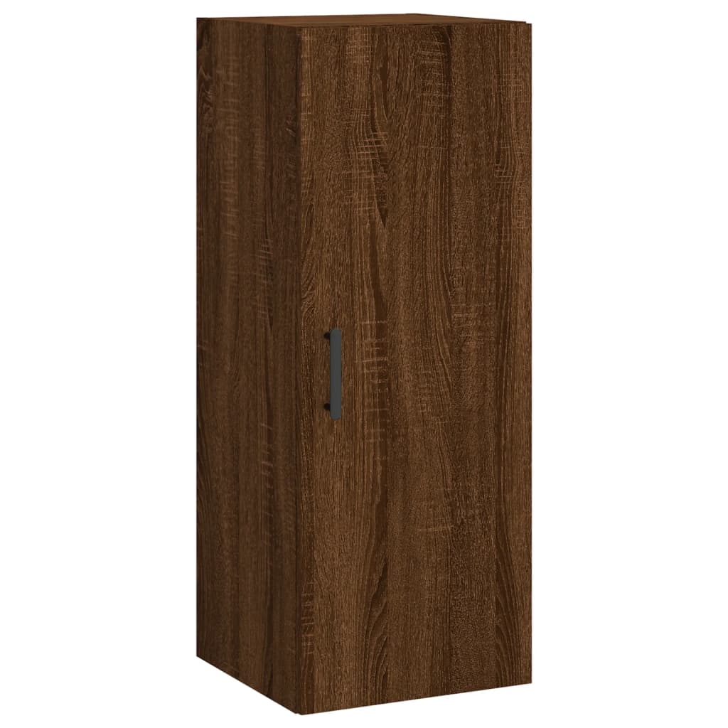 Alacena aspecto roble marrón 34,5x34x180 cm material madera