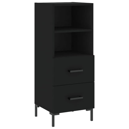 Highboard Schwarz 34,5x34x180 cm Holzwerkstoff