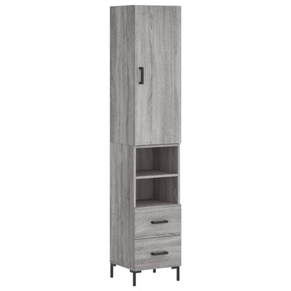 Alacena Gris Sonoma 34,5x34x180 cm de madera