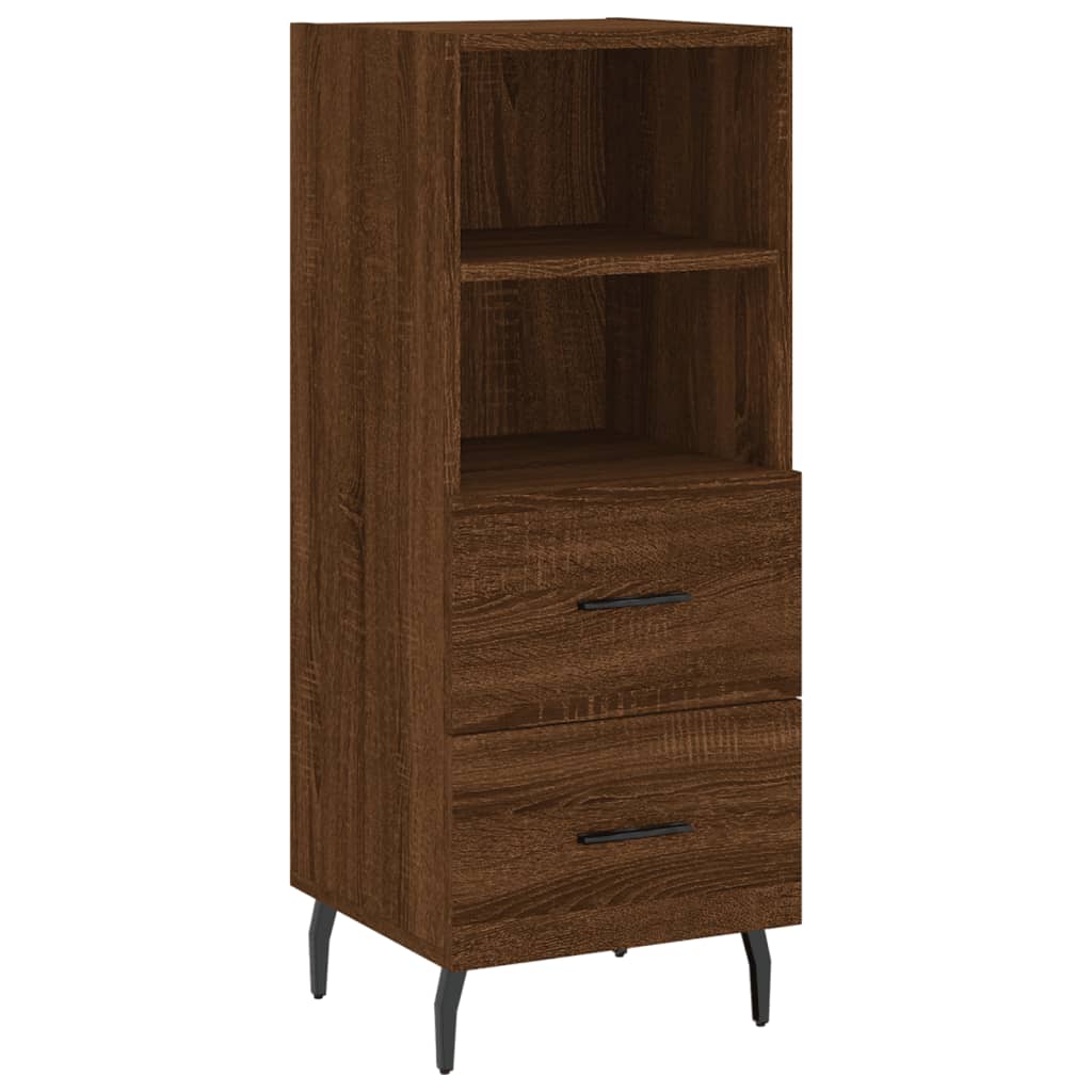 Alacena aspecto roble marrón 34,5x34x180 cm material madera