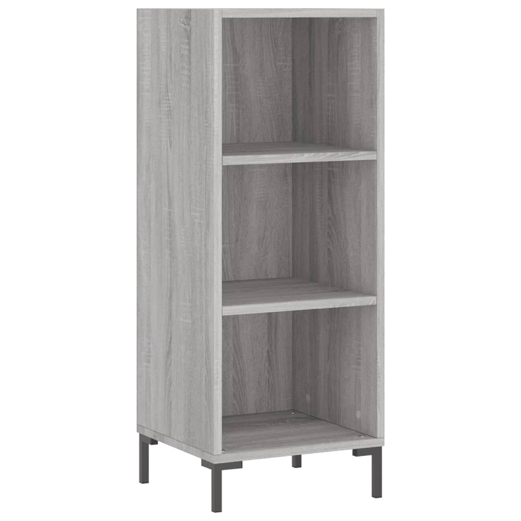 Buffet haut gris Sonoma 34,5x34x180 cm en bois