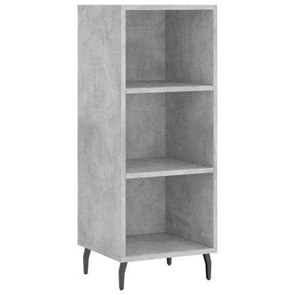 Buffet haut béton gris 34,5x34x180 cm en bois