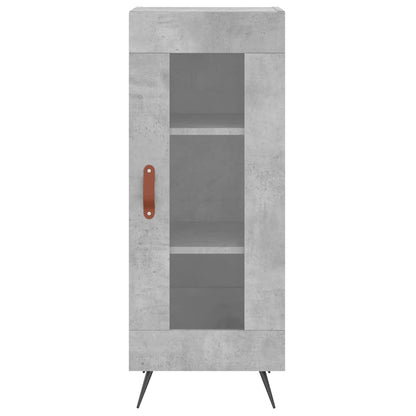 Buffet haut béton gris 34,5x34x180 cm en bois