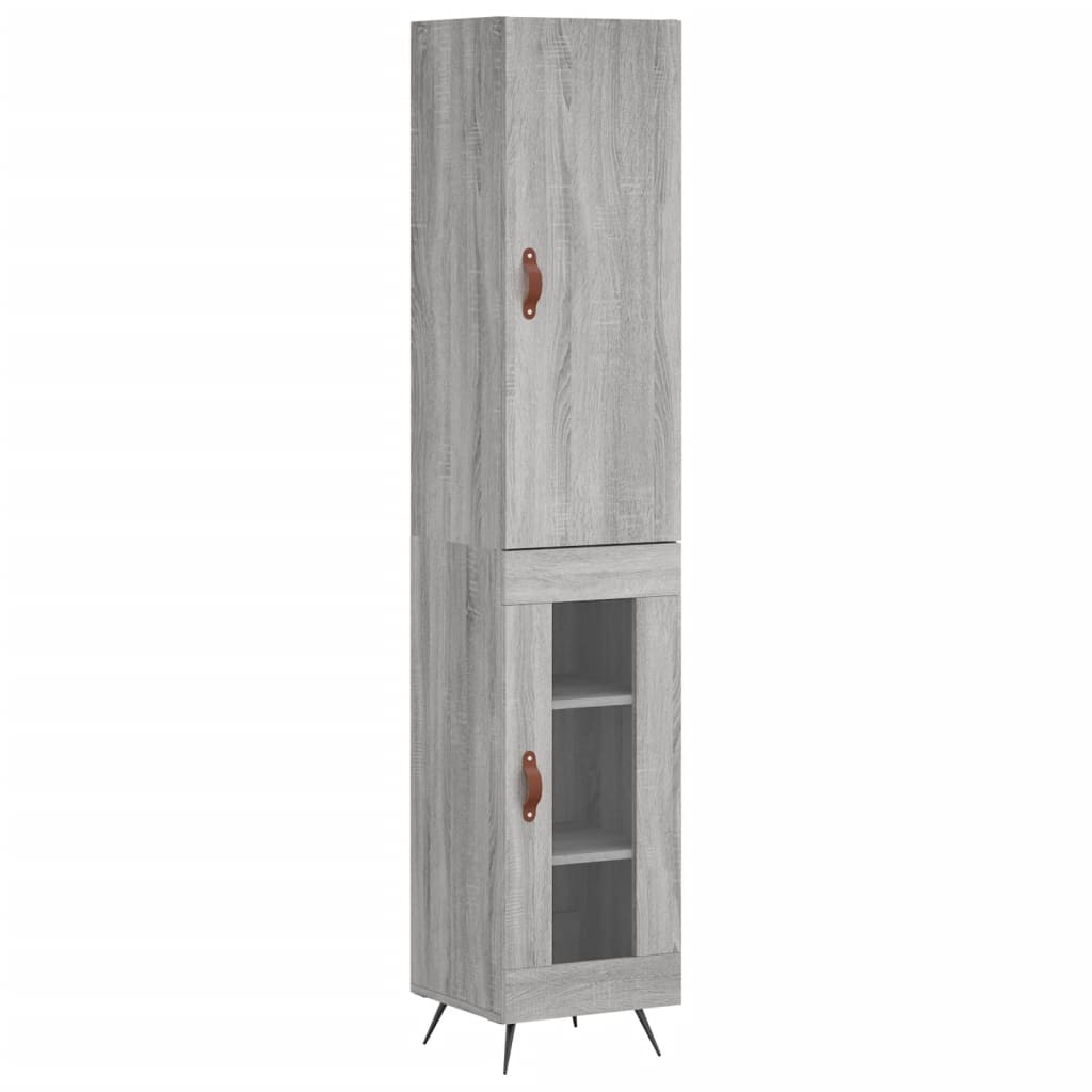 Alacena Gris Sonoma 34,5x34x180 cm de madera