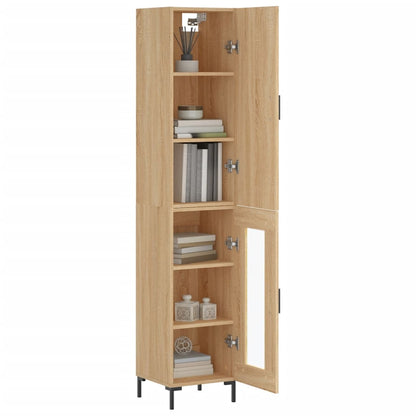 Highboard Sonoma-Eiche 34,5x34x180 cm Holzwerkstoff