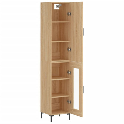 Highboard Sonoma-Eiche 34,5x34x180 cm Holzwerkstoff