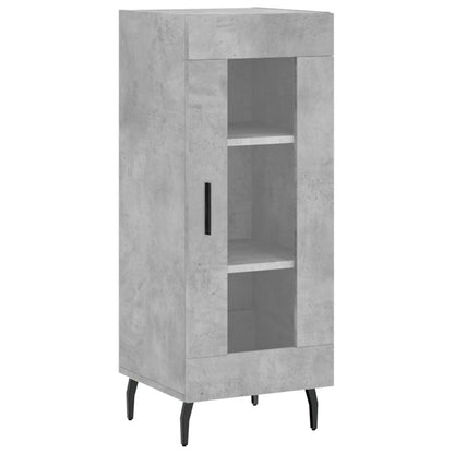 Buffet haut béton gris 34,5x34x180 cm en bois