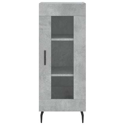 Buffet haut béton gris 34,5x34x180 cm en bois