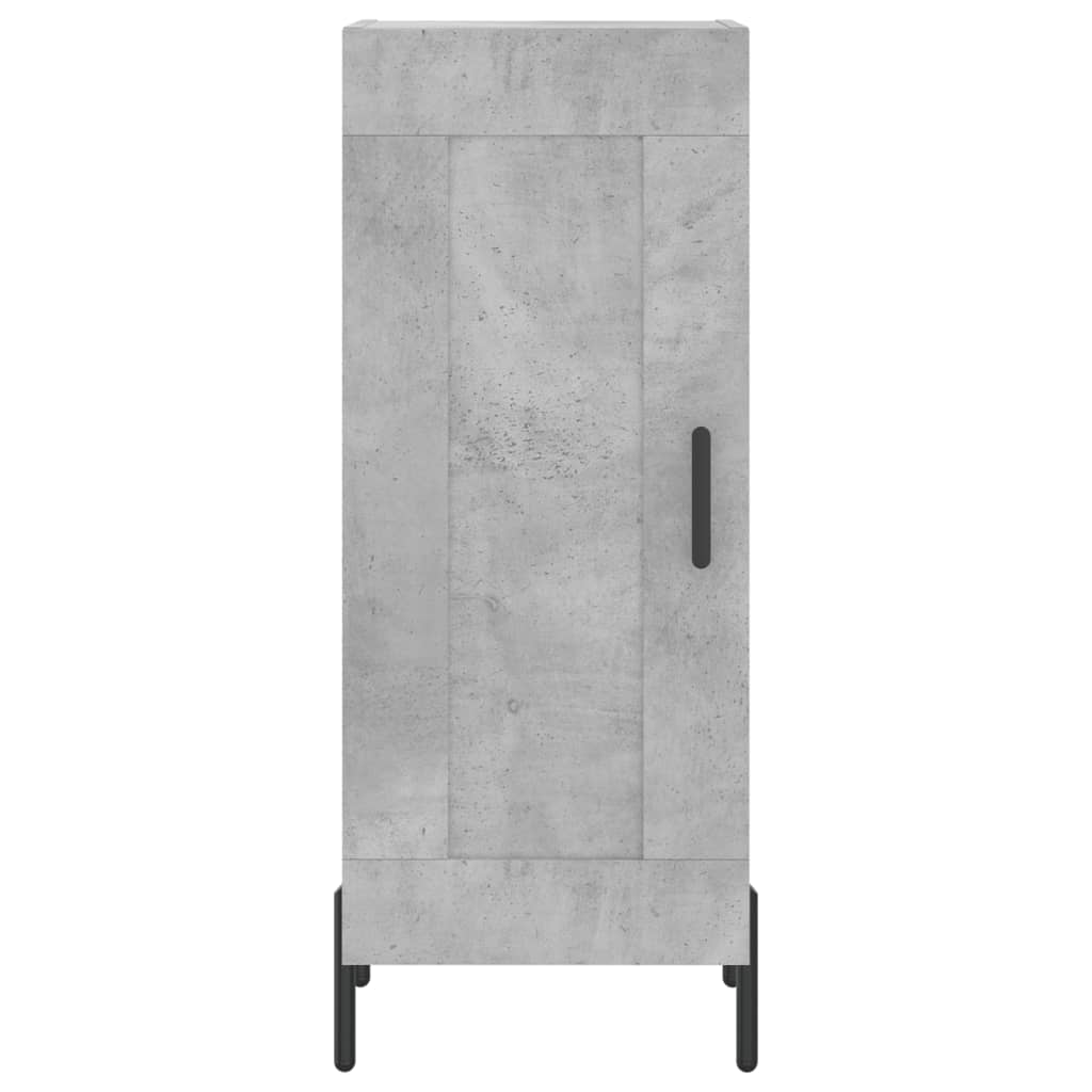 Alacena hormigón gris 34,5x34x180 cm de madera