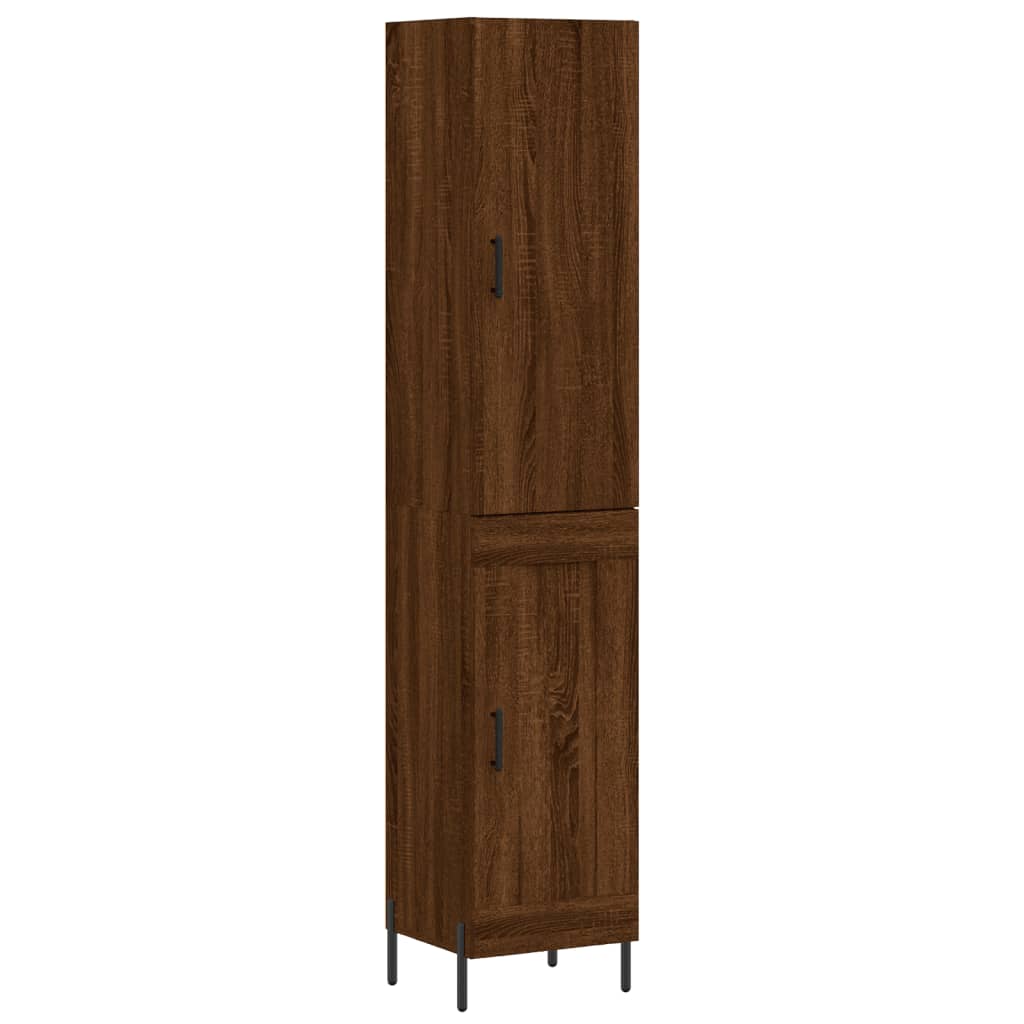 Alacena aspecto roble marrón 34,5x34x180 cm material madera