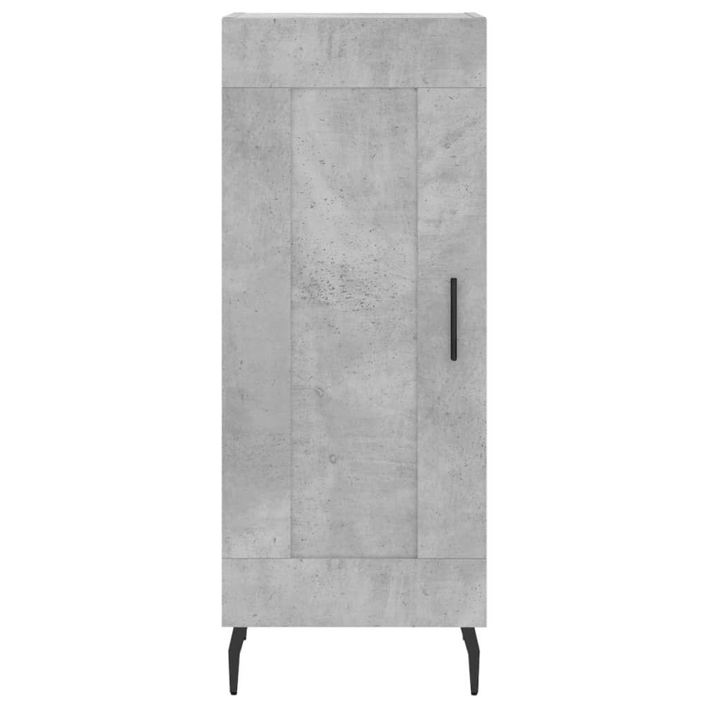 Buffet haut béton gris 34,5x34x180 cm en bois