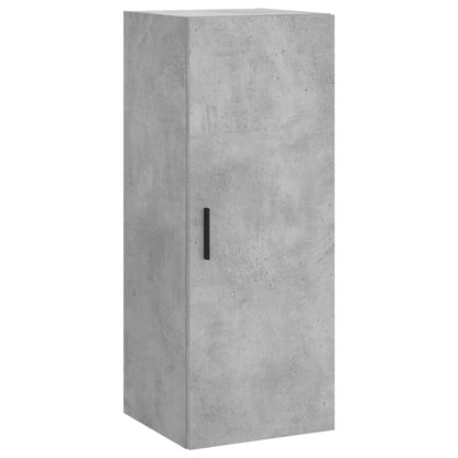 Buffet haut béton gris 34,5x34x180 cm en bois