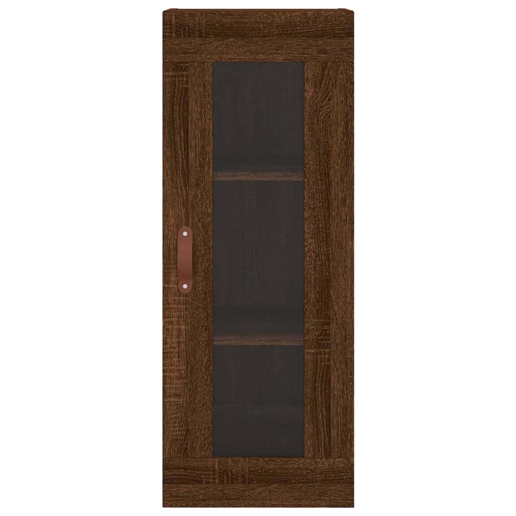 Alacena aspecto roble marrón 34,5x34x180 cm material madera