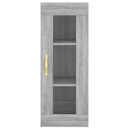 Buffet haut gris Sonoma 34,5x34x180 cm en bois