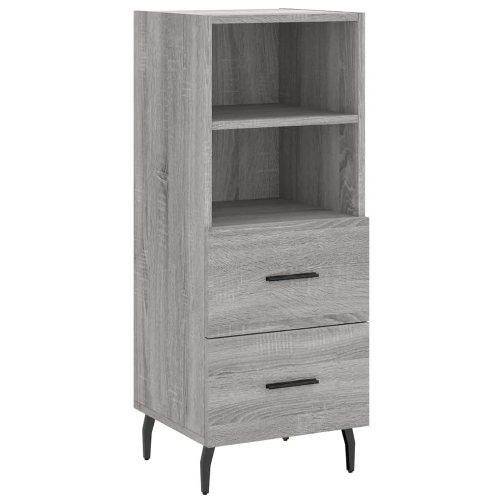 Buffet haut gris Sonoma 34,5x34x180 cm en bois