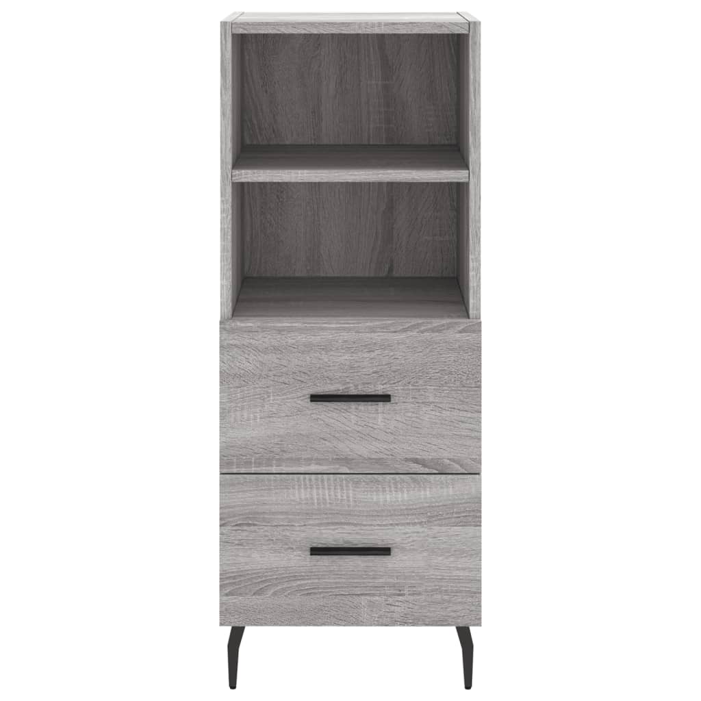 Buffet haut gris Sonoma 34,5x34x180 cm en bois