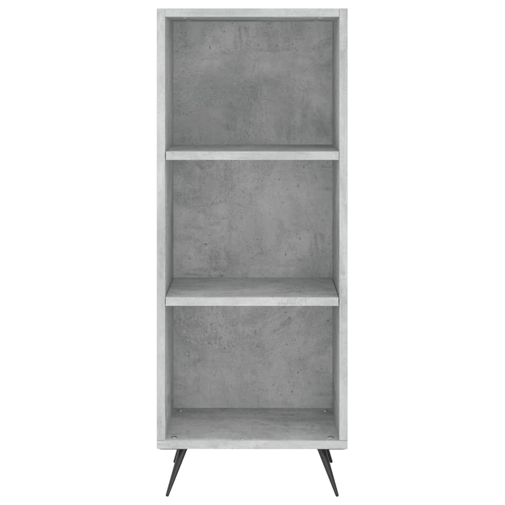 Buffet haut béton gris 34,5x34x180 cm en bois