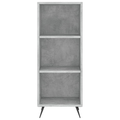 Buffet haut béton gris 34,5x34x180 cm en bois