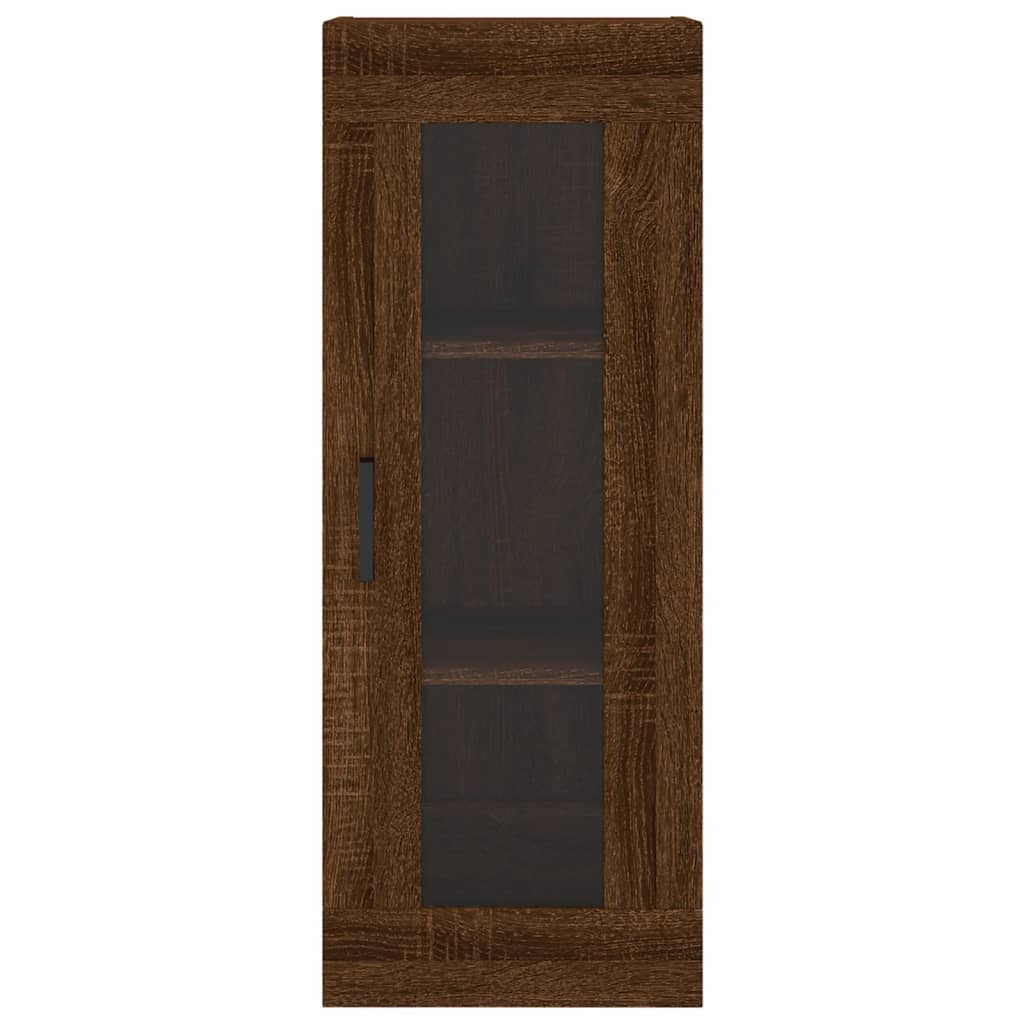 Alacena aspecto roble marrón 34,5x34x180 cm material madera