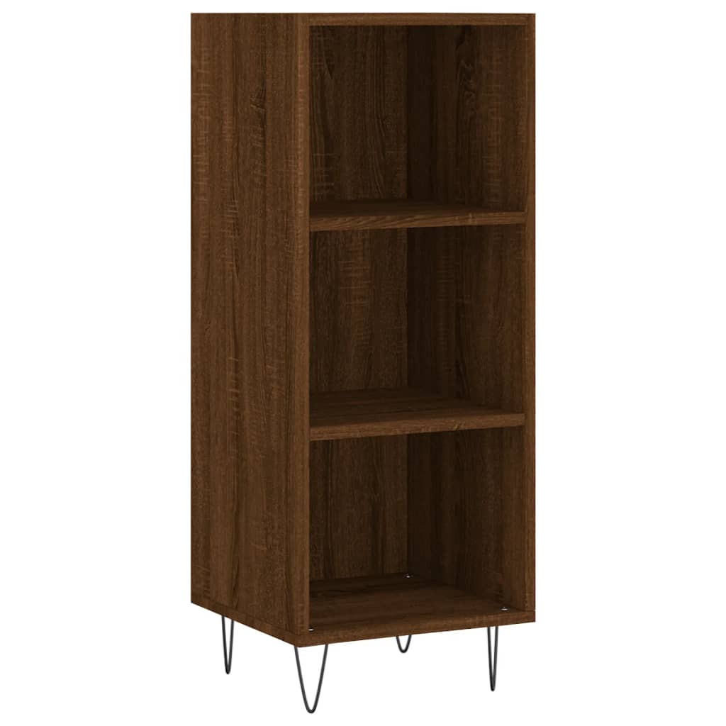 Alacena aspecto roble marrón 34,5x34x180 cm material madera