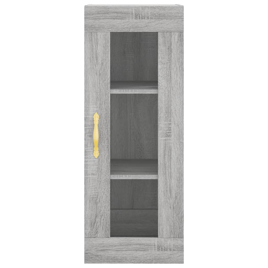 Alacena Gris Sonoma 34,5x34x180 cm de madera