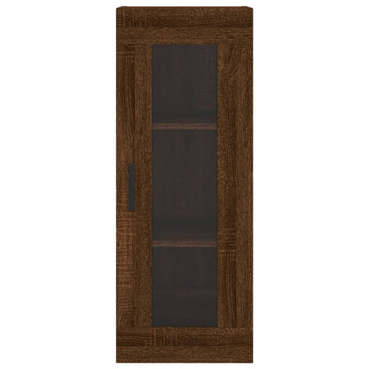 Alacena aspecto roble marrón 34,5x34x180 cm material madera