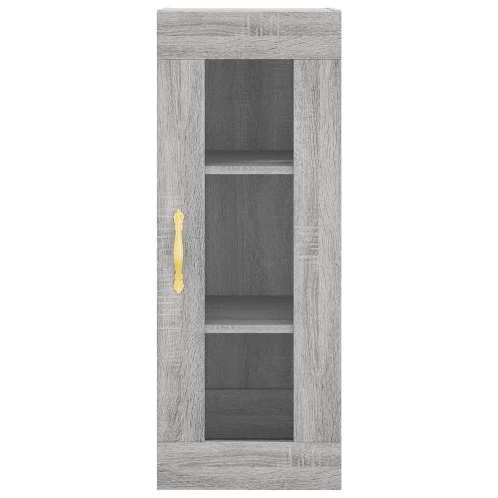 Alacena Gris Sonoma 34,5x34x180 cm de madera