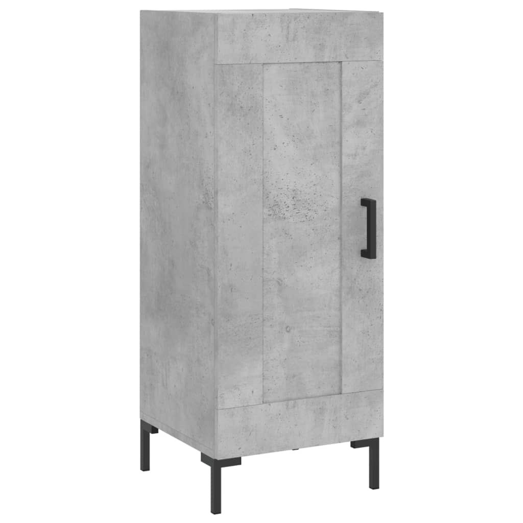 Buffet haut béton gris 34,5x34x180 cm en bois