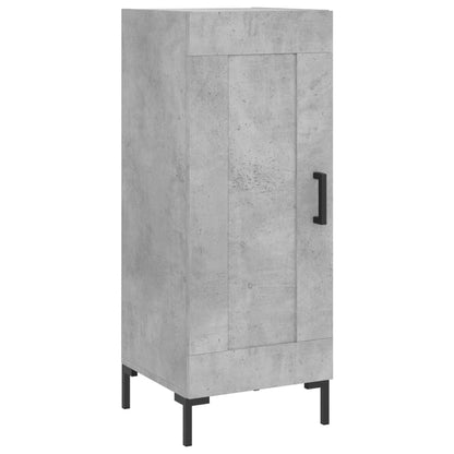 Buffet haut béton gris 34,5x34x180 cm en bois