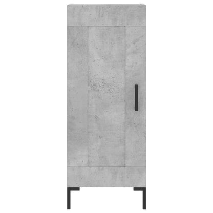 Buffet haut béton gris 34,5x34x180 cm en bois