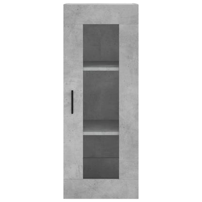 Buffet haut béton gris 34,5x34x180 cm en bois