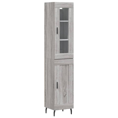 Alacena Gris Sonoma 34,5x34x180 cm de madera