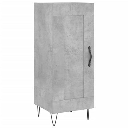 Buffet haut béton gris 34,5x34x180 cm en bois