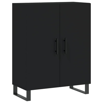 Highboard Schwarz 69,5x34x180 cm Holzwerkstoff