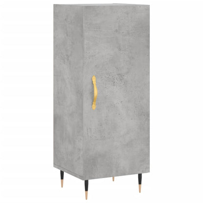 Buffet haut béton gris 34,5x34x180 cm en bois