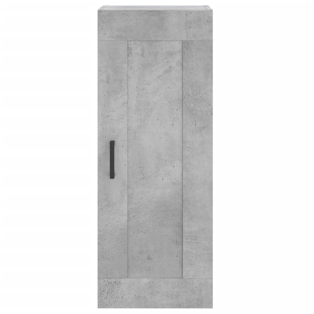 Alacena hormigón gris 34,5x34x180 cm de madera