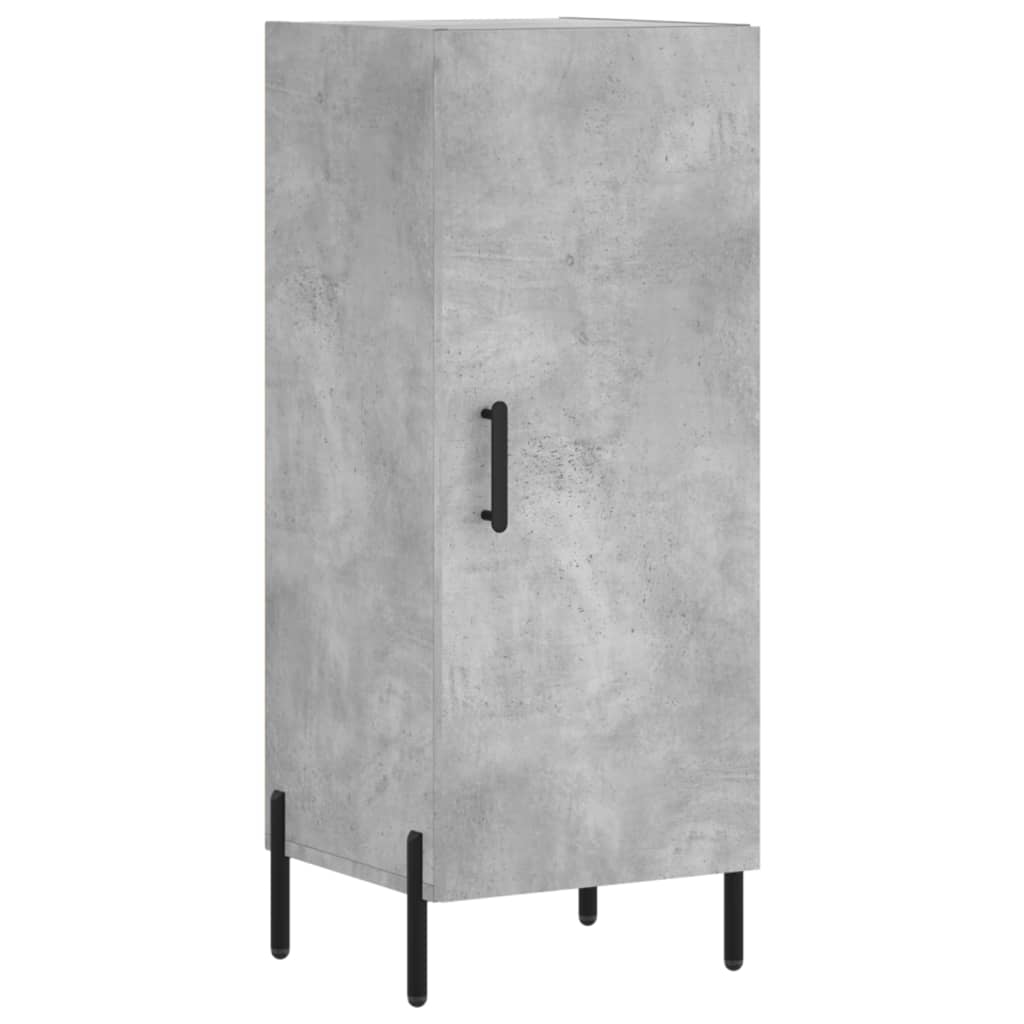 Buffet haut béton gris 34,5x34x180 cm en bois