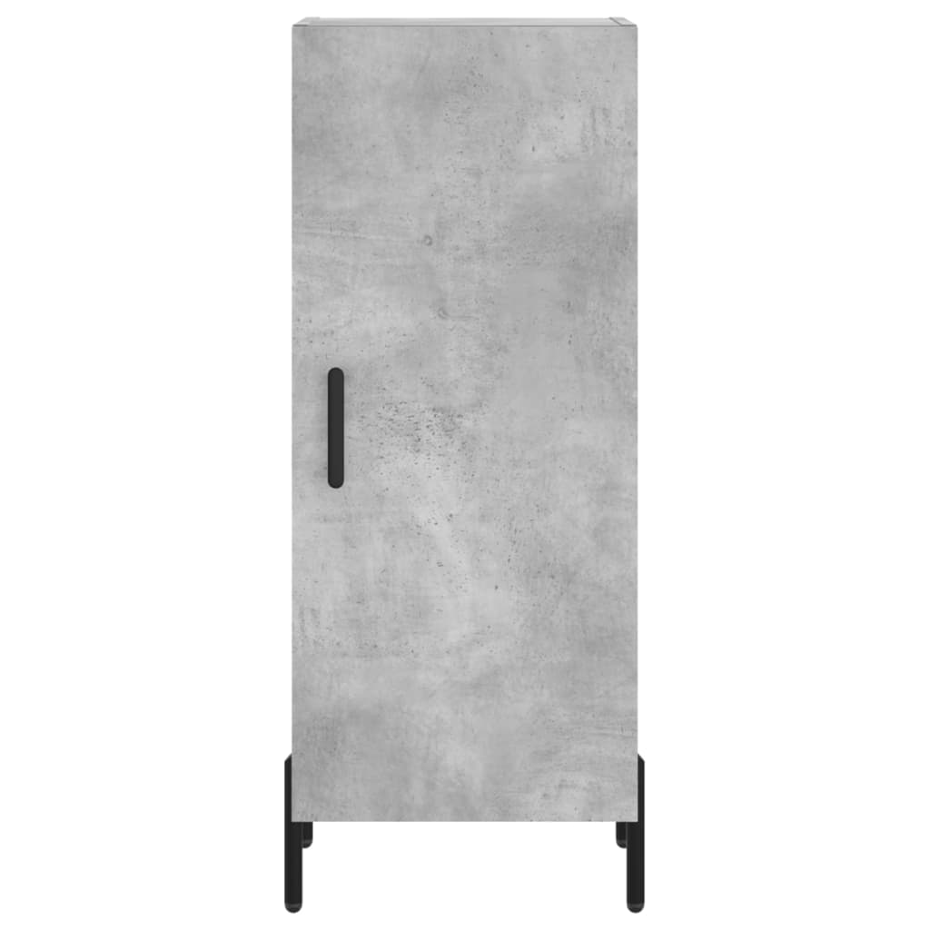 Buffet haut béton gris 34,5x34x180 cm en bois