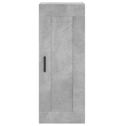 Buffet haut béton gris 34,5x34x180 cm en bois