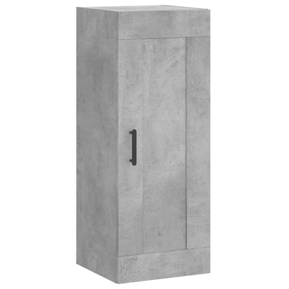 Buffet haut béton gris 34,5x34x180 cm en bois