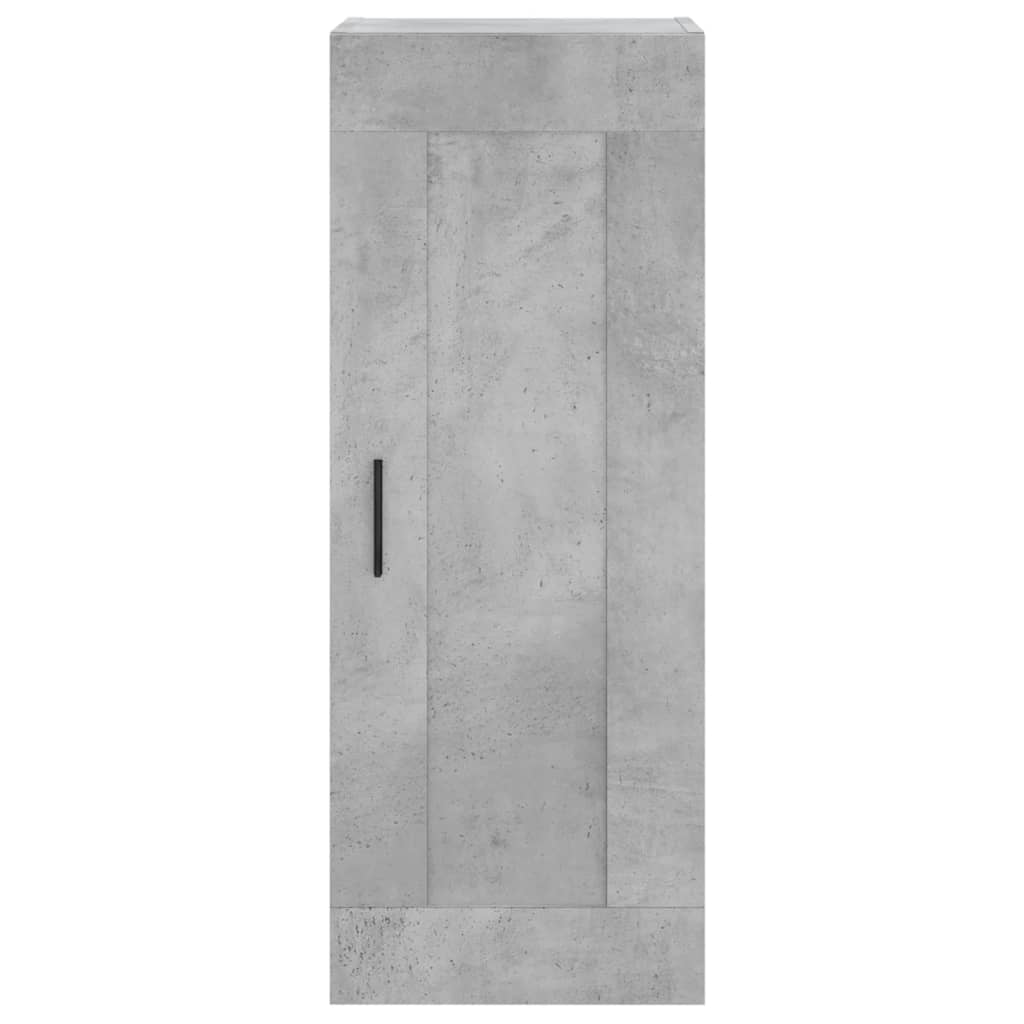 Alacena hormigón gris 34,5x34x180 cm de madera