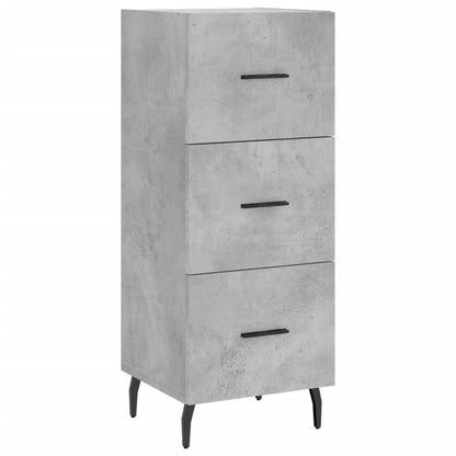 Buffet haut béton gris 34,5x34x180 cm en bois