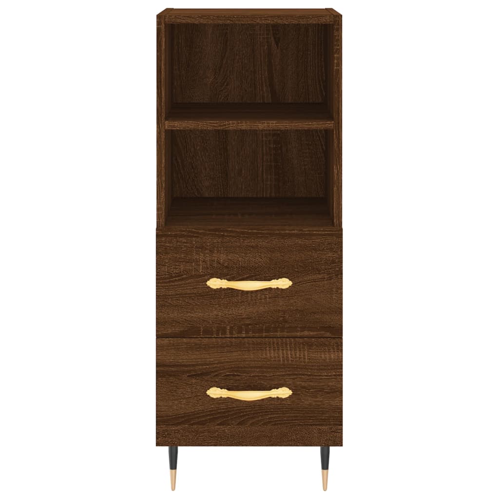 Alacena aspecto roble marrón 34,5x34x180 cm material madera